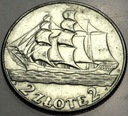 2 zł złote 1936 Żaglowiec Żaglówka Statek SREBRO