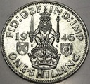 Anglia UK 1 szyling shilling 1946 Jerzy VI George SREBRO
