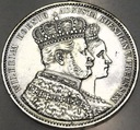 Niemcy Prusy talar koronacyjny thaler 1861 Wilhelm Augusta SREBRO