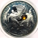 10 zł złotych 2002 Korea Japonia Mistrzostwa w Piłce Nożnej BURSZTYN SREBRO