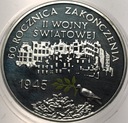 10 zł złotych 2005 60 rocznica zakończenia II Wojny Światowej SREBRO
