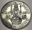 Anglia UK 1 szyling shilling 1946 Jerzy VI George SREBRO