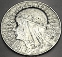 5 zł złotych 1933 Głowa Kobiety Polonia SREBRO