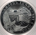 Armenia 200 dram 2003 Arka Noego pół uncji oz SREBRO