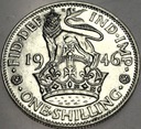 Anglia UK 1 szyling shilling 1946 Jerzy VI George SREBRO