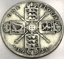 Anglia UK floren florin 1921 Jerzy V George SREBRO