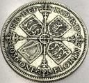 Anglia UK floren florin 1936 Jerzy V George SREBRO
