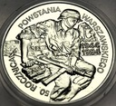 100000 zł złotych 1994 POWSTANIE 50 rocznica Powstania Warszawskiego SREBRO