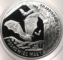 20 zł złotych 2010 Podkowiec Mały nietoperz SREBRO