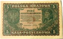 1919 5 Pięć Marek Polskich II Serja BQ