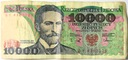 1988 10000 zł złotych Wyspiański, seria BY