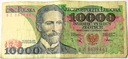 1988 10000 zł złotych Wyspiański, seria BZ