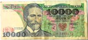 1988 10000 zł złotych Wyspiański, seria CH