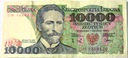 1988 10000 zł złotych Wyspiański, seria DM