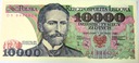 1988 10000 zł złotych Wyspiański, seria DR