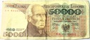 1989 50000 zł złotych Staszic seria BA
