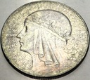 10 zł złotych 1932 Głowa Kobiety Polonia Babka SREBRO