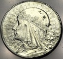 10 zł złotych 1932 Głowa Kobiety Polonia Babka SREBRO