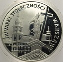 20 zł złotych 1996 IV wieki Stołeczności Warszawy SREBRO