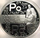 20 zł złotych 1998 Skłodowska Polon i Rad SREBRO