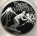 10 zł złotych 1998 Zimowe Igrzyska Nagano Japonia SREBRO
