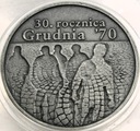 10 zł złotych 2000 Grudzień 1970 30 Rocznica Grudnia 70 SREBRO