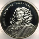 10 zł złotych 2000 Jan II Kazimierz POPIERSIE SREBRO
