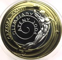 10 zł złotych 2004 Ateny Igrzyska dyskobol platerowana złotem SREBRO