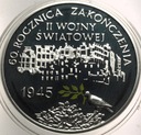 10 zł złotych 2005 60 rocznica zakończenia II Wojny Światowej SREBRO