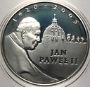 10 zł złotych 2005 Jan Paweł II 1920 2005 SREBRO