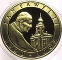 10 zł złotych 2005 Jan Paweł II platerowana złotem SREBRO