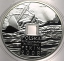 10 zł złotych 2008 Pekin Olimpiada Reprezentacja OTWÓR SREBRO