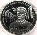 10 zł złotych 2010 KL Auschwitz Auschwitz-Birkenau Pilecki SREBRO