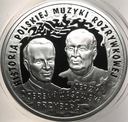 10 zł złotych 2011 Przybora Wasowski SREBRO OKRĄGŁA