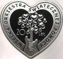 10 zł złotych 2012 20 lat WOŚP SERCE SREBRO