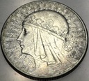 10 zł złotych 1932 Głowa Kobiety Polonia Babka SREBRO