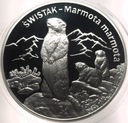 20 zł złotych 2006 Świstak Zwierzęta Świata SREBRO