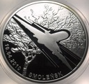 20 zł złotych 2011 SMOLEŃSK 10.04.2010 samolot SREBRO