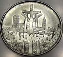 100000 zł złotych 1990 Solidarność TYP A uncja 1 oz SREBRO
