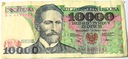 1988 10000 zł złotych Wyspiański, seria BN