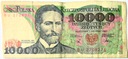 1988 10000 zł złotych Wyspiański, seria BU