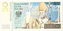 2006 50 zł złotych Jan Paweł II banknot kolekcjonerski NBP