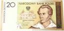 2009 20 zł złotych Juliusz Słowacki banknot kolekcjonerski