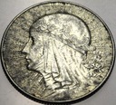 5 zł złotych 1934 Głowa Kobiety Polonia SREBRO