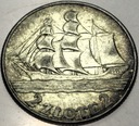 2 zł złote 1936 Żaglowiec Żaglówka Statek SREBRO