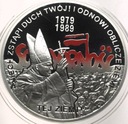 10 zł złotych 2009 Wybory 4 VI 1989 Solidarność Jan Paweł II SREBRO