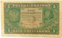 1919 5 Pięć Marek Polskich II Serja CB