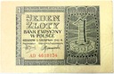1941 1 zł Jeden Złoty, seria AD