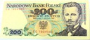 1988 200 zł złotych Dąbrowski seria EG