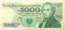 1988 5000 zł złotych Chopin seria DB